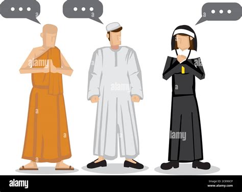 Different Religions People Together Clipart