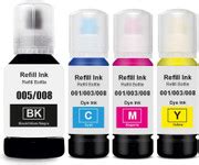 TECHNART Epson 008 pigment ink Ecotank L6460 Black + Tri Color Combo ...
