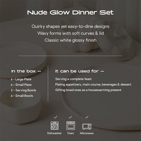 Nude Glow Dinner Set | 20pcs – Lagavi
