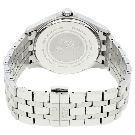 Buy Online Xylys Swiss Analog with Date Silver Stainless Steel Strap ...