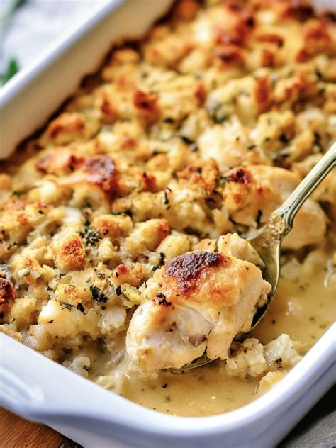 Chicken and Stuffing Bake