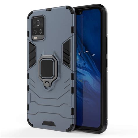 Dekkin Tough Armor Bumper Back Case Cover for Vivo V20 Pro | Ring ...