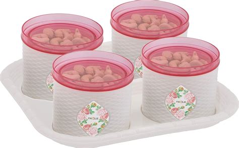 Buy ONLINE CHOICE Plastic Storage Container With Lid & Serving Tray - 4 ...