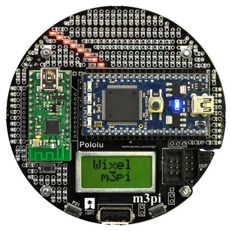 Pololu m3pi Robot with mbed Socket at MG Super Labs India