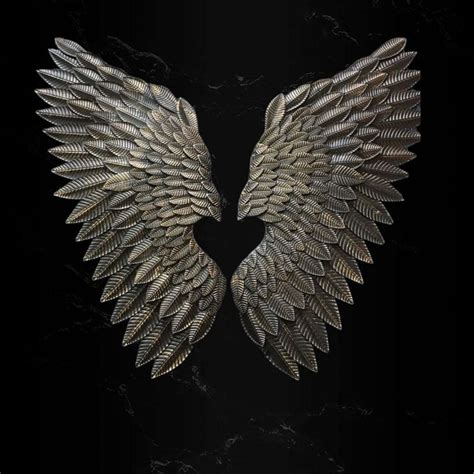 Designer Metal Wings Wall Hanging - Angel Wings Wall Decor – Writings ...