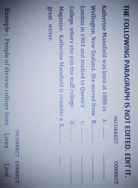 Edit the following Paragraph - Brainly.in