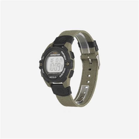 Timex Expedition Digital CAT5 Grey DIal Black Green Nylon Strap Watch ...