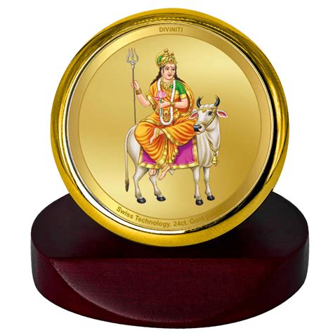 Diviniti 24K Gold Plated Amma Bhagavan Photo Frame for Car Dashboard ...