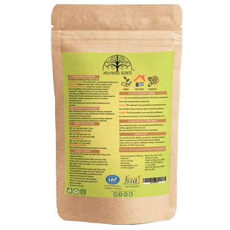 BUY Hollywood Secrets 100% Pure Sandalwood Powder 50gm