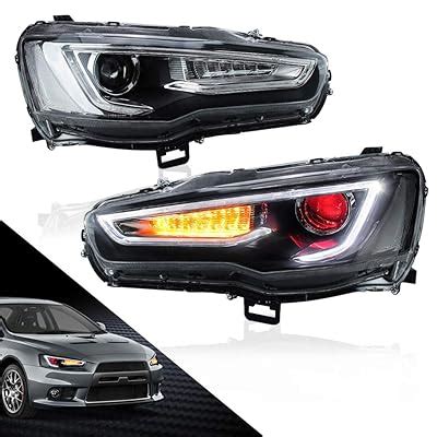 Buy MICROPOWER LED Headlights for Mitsubishi Lancer EVO X 2008-2018 ...