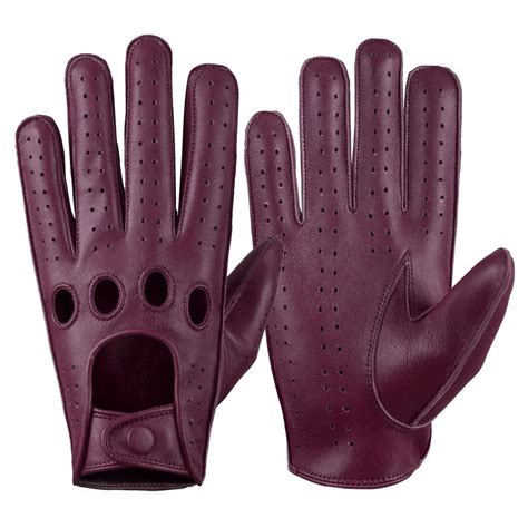 Men’s Leather Driving Gloves, Biking Gloves Made With Genuine Leather ...