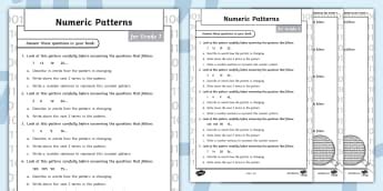 Image result for Numeric Patterns 'Constant Difference in Grade 7