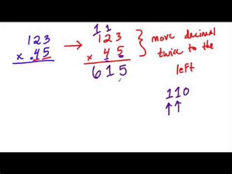 Long Multiplication Using Decimals 的图像结果