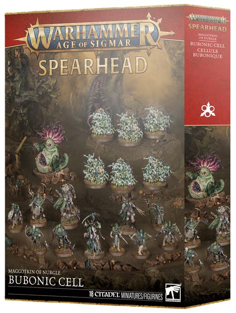スピアヘッド：マゴットキン・オヴ・ナーグル：黒死病の胞群 SPEARHEAD: MAGGOTKIN/NURGLE:BUBONIC CELL ...