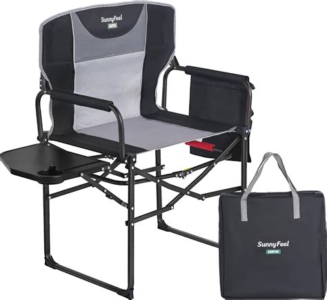 Amazon.com: SUNNYFEEL Camping Directors Chair, Heavy Duty,Oversized ...