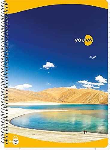 YOUVA Spiral Single Line Long Book-400Pages Single line A4 Size ...