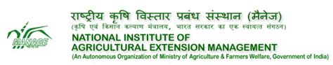 MANAGE-NATIONAL INSTITUTE OF AGRICULTURAL EXTENSION MANAGEMENT ...