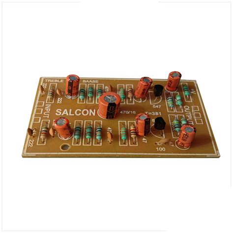 Salcon Bass Treble 2TR Audio Board, 2-Transistor Tone Control Board ...
