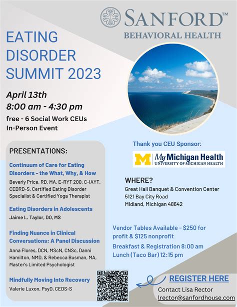 Join Us – Free CEU Eating Disorder Summit | Rehab MI