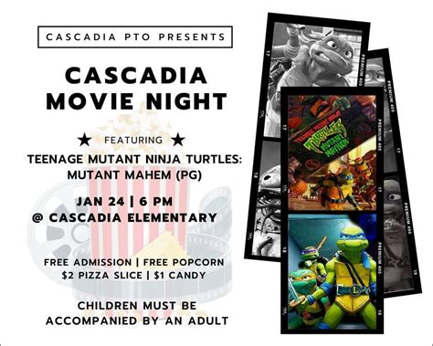 Cascadia Movie Night - Teenage Mutant Ninja Turtles: Mutant Mayhem (PG ...