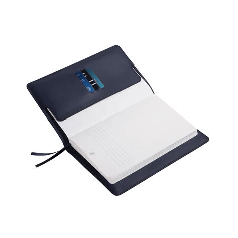Lapis Bard Ducorium A5-Size Leather Notebook Jacket - Navy Blue – Pen Store