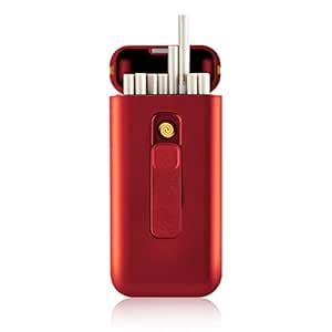 Cigarette Case With USB Lighter - Portable Box for 20pcs 100's Slim ...