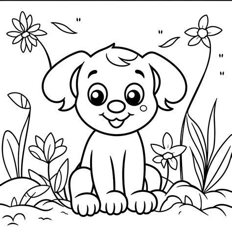 Coloring Puppy Pages