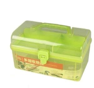 MAAUVTOR 2 Layer Clear Plastic Tool Storage Case with Handle Portable ...