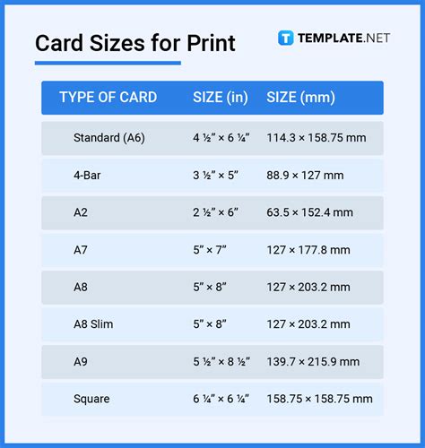 Card Size - Dimensions, Inches, mm, cms, Pixel