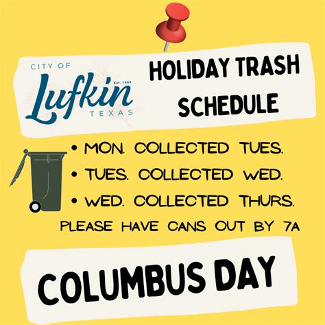 City Offices Closed for Columbus Day