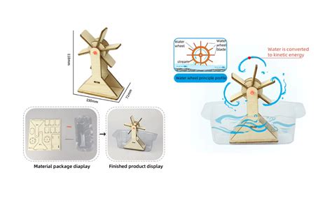 Pludo Water Wheel Hydro Power – DIY STEM Kit for Kids 8–11 | Grade 3–5 ...