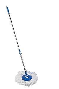 Mantavya Mop Spin Cleaning Stainless Steel Rod Handle Stick Set with ...