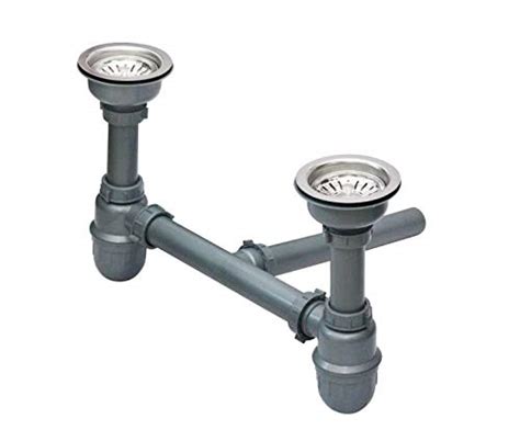 NEW WARE Bottle Trap PVC 2 Way Set with Sink Coupling for Bathroom ...