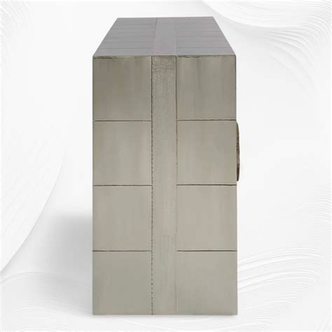 Talitha Nickel Embossed 4 Door Credenza – Luxury Handicrafts