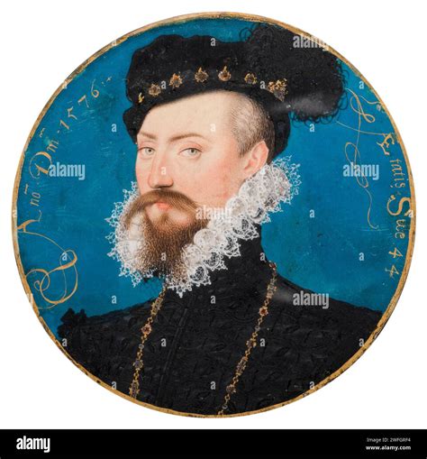 Robert Dudley, 1st Earl of Leicester, (1532-1588), portrait miniature ...