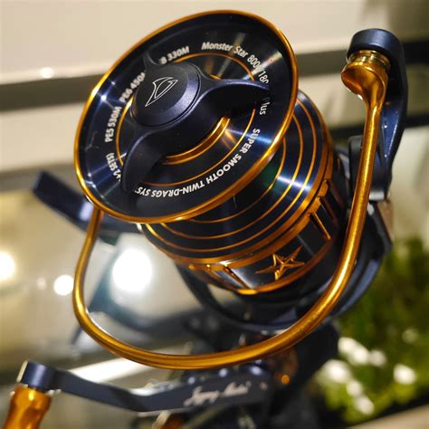 8000X/XH #Dark Blue/Gold JM Master VIP-8000X/XH/ 18000S Spinning Reel ...
