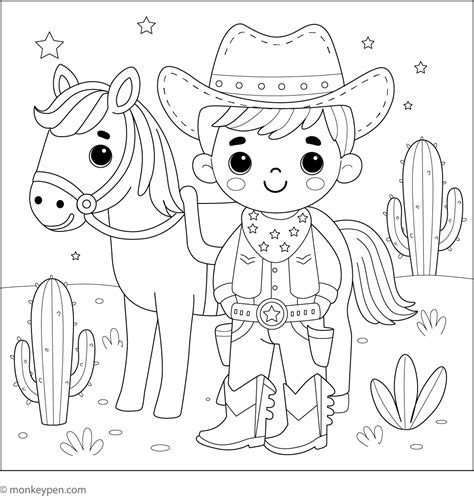 Printable Coloring Pages Western [2025]