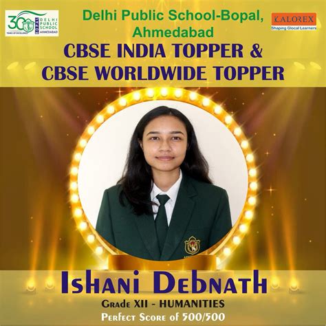 Ishani Debnath - CBSE Topper | DPS Bopal
