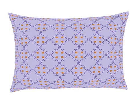 Geometric Orchid Ice - Light Violet 100% Cotton Double Bedsheet - Morr
