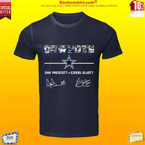 Cowboys dak prescott ezekiel elliott signature shirt