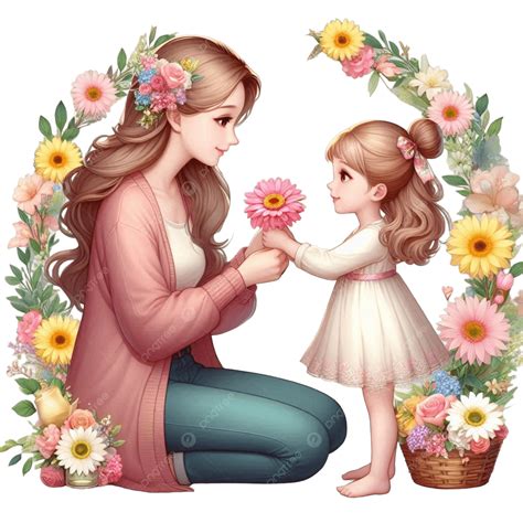 Happy Mothers Day Mom With Daughter, Happy, Mother S, Day PNG ...