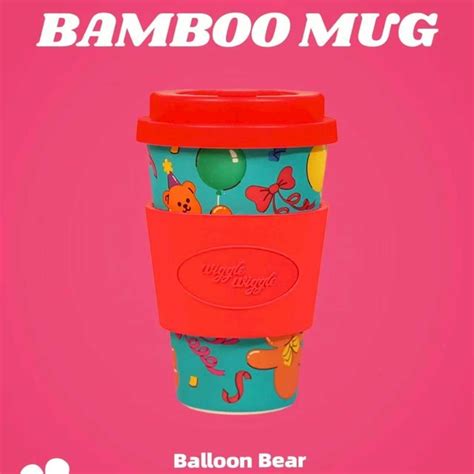 🌈 Wiggle Wiggle ของแท้ 100% แก้วน้ำ มีฝาปิด Bamboo Eco Mug Cup | LINE ...
