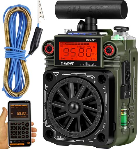 Amazon.com: ZHIWHIS AM FM Shortwave Radio with Bluetooth and NOAA Alert ...