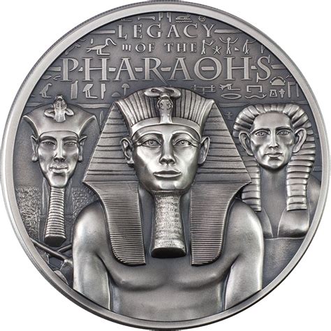 TREASURE WORLD COLLECTIBLES Legacy of The Pharaohs Antique 3 Oz Silver ...