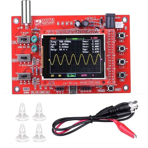 DSO138 2.4 inch TFT Handheld Pocket-size Digital Oscilloscope Kit DIY ...