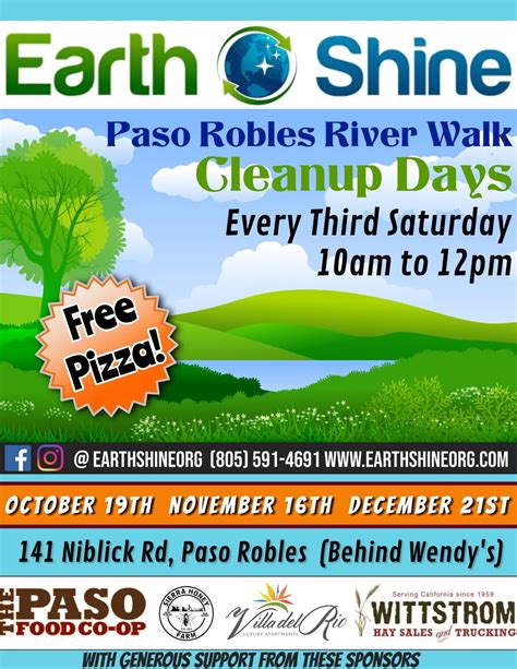 Earth Shine at the River Walk (October 2024), 141 Niblick Rd, Paso ...