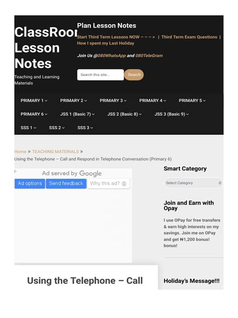 Image result for Lesson Notes