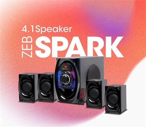 Zebronics Spark 4.1 Speaker - 90W, LED, MultiConnectivity