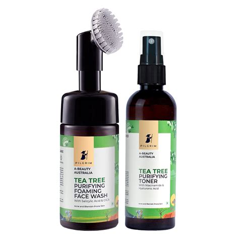 Pilgrim Tea Tree Clear Skin Combo | Tea Tree & 1% Salicylic acid ...