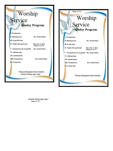 Image result for Worship Program